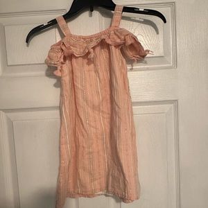 A girls pink and white dress from lulurain